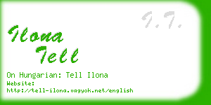 ilona tell business card